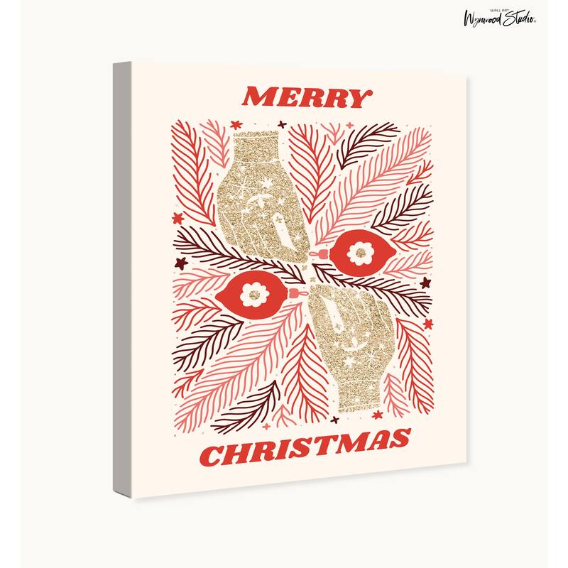 Wynwood Studio Canvas Typography and Quotes Mystical Hands Holidays Red Modern & Contemporary Wall Art Canvas Print