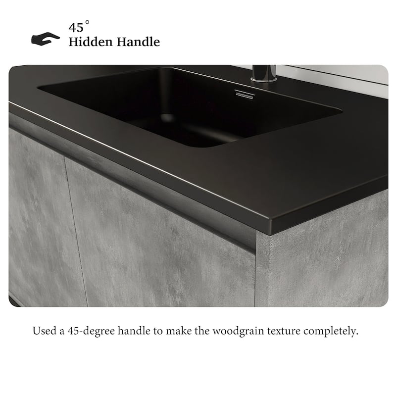 36-inch Freestanding Bath Vanity with Cultured Mable Top