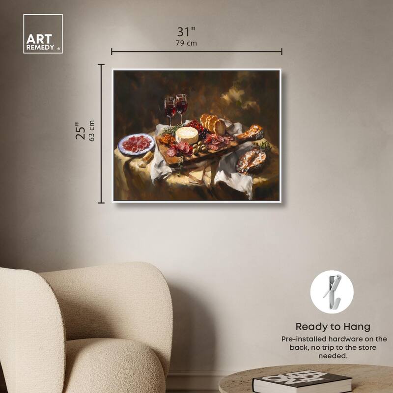 Art of Charcuterie Canvas by Art Remedy