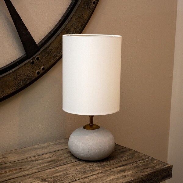 Cement base sales table lamp