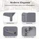 preview thumbnail 145 of 191, GDFStudio - Aurora Wood Bathroom Vanity Set with Ceramic Sink and Divided Drawers