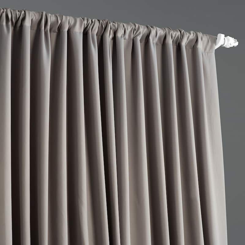 Exclusive Fabrics Extra Wide Room Darkening 84-inch Curtain (1 Panel)