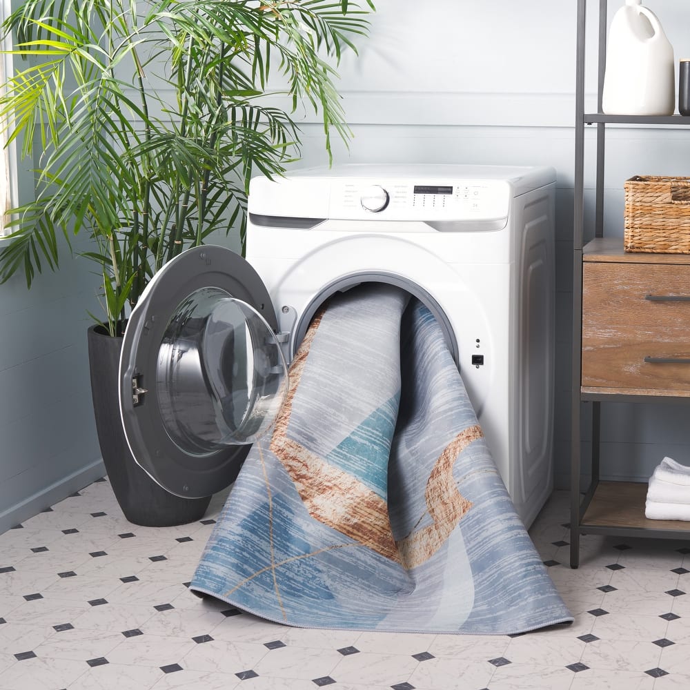 SAFAVIEH Tacoma Machine Washable Slip Resistant Maudie Mid-Century Modern