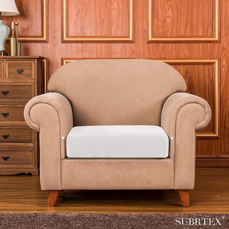 Subrtex Armchair Cushion Covers Velvet Stretch Furniture Protector