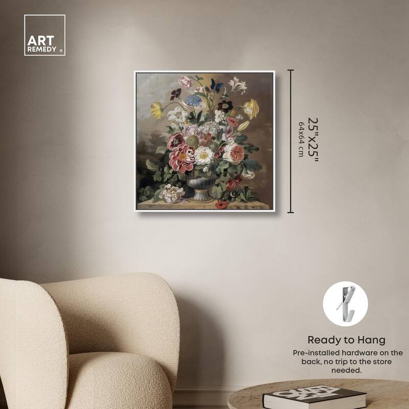 Classical Dream Vase Canvas by Art Remedy