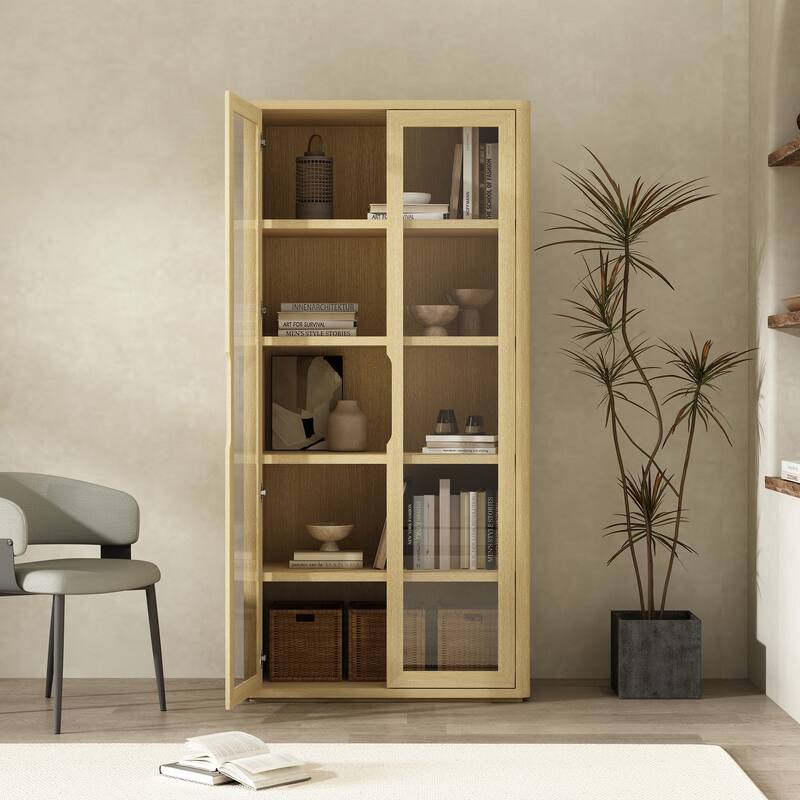 Manhattan Comfort Rivington Modern 38 In Bookcase Cabinet