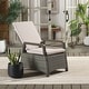 preview thumbnail 9 of 12, SAFAVIEH Outdoor Patio Furniture Herman Recliner Chair - 22"W x 32"D x 42"H