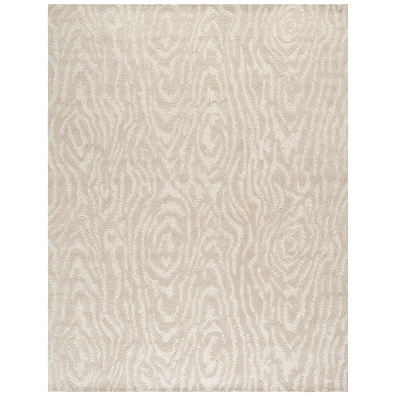 SAFAVIEH Handmade Ebony Thouraya Modern & Contemporary Wool Rug - 8' x 10' - Ivory
