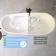 preview thumbnail 12 of 30, Lahore Freestanding Acrylic Soaking Bathtub