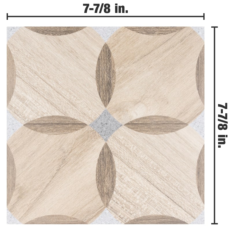 Merola Tile Komi Mossy 7-7/8" x 7-7/8" Porcelain Floor and Wall Tile