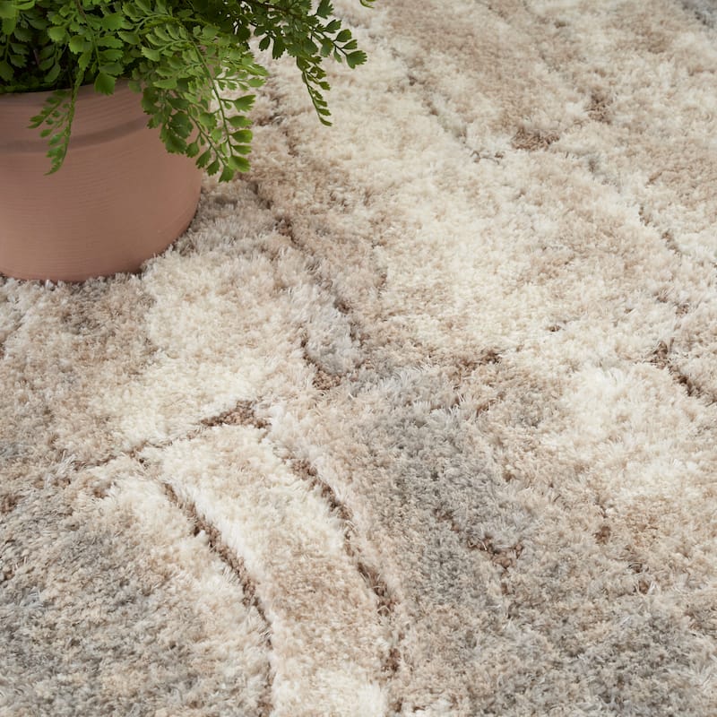 Nourison Luxurious Shag Ultra Plush Glam Abstract Area Rug