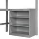preview thumbnail 8 of 21, Merax Wooden Loft Bed with Shelves and Desk