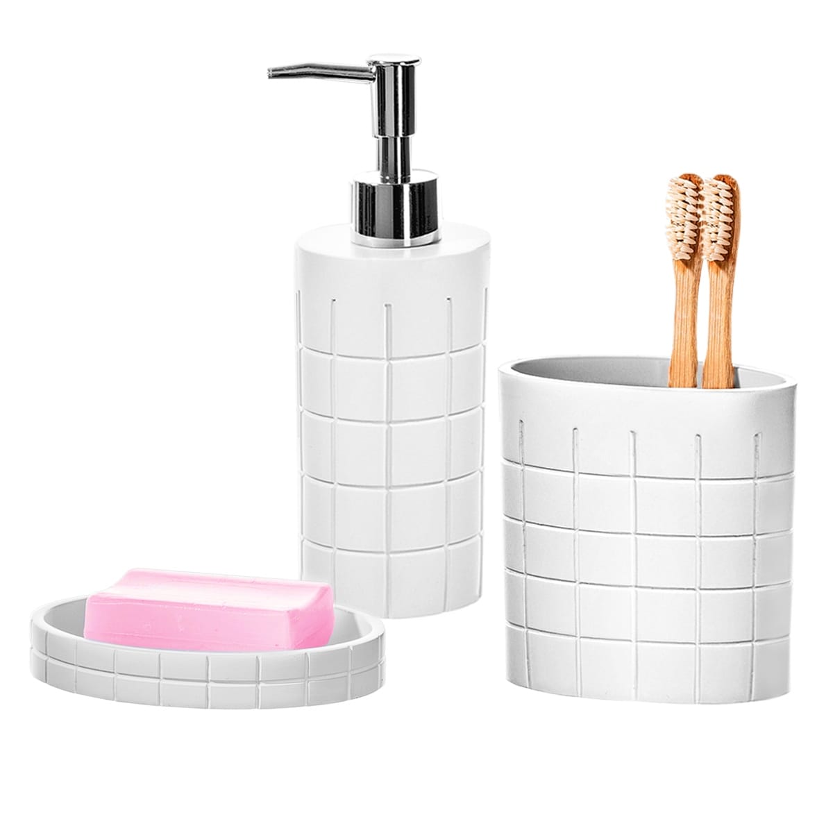 Creative Scents Estella 4 Piece Bathroom Accessory Set & Reviews