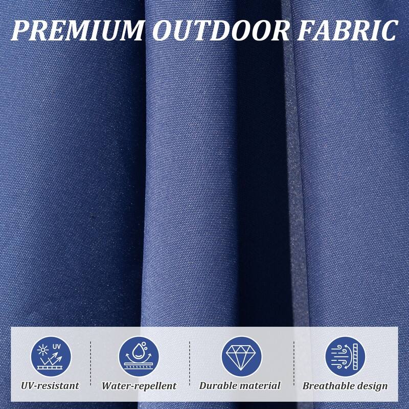 Domi Outdoor Living 9' x 11.5' Tilt Aluminum Patio Umbrella