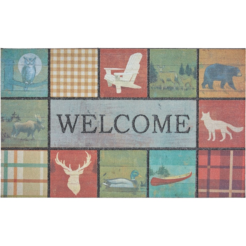 Mohawk Home Welcome Tiles All Weather Recycled Rubber Door Mat