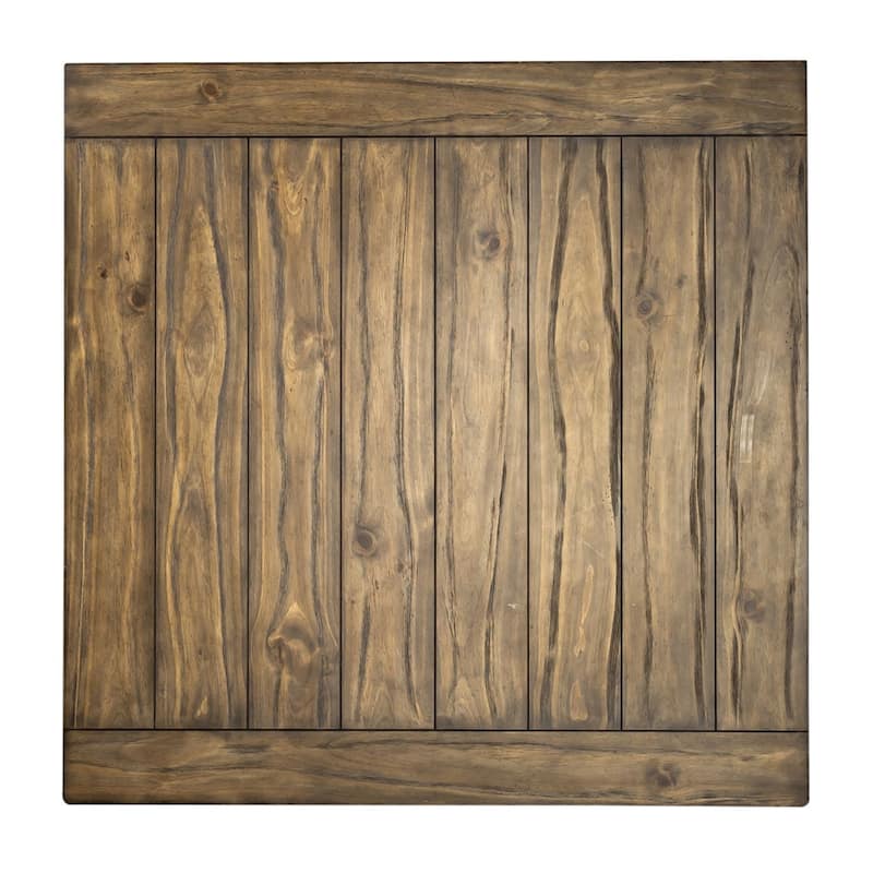 Morgan Creek Antique White Wire Brushed Tobacco Accents Drawer Square Cocktail Table