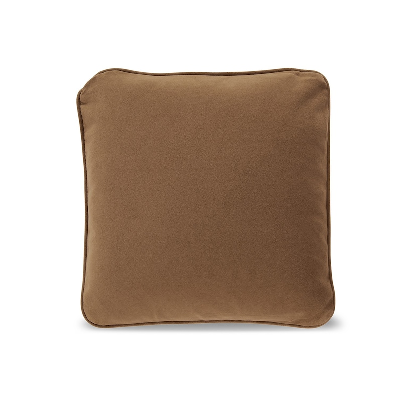 Wali Pillow Set of 4, 20 Inch Square, Feather Fill, Velvety Honey Yellow