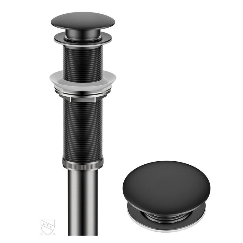 Kraus PU-L10 10-3/4"Pop-Up Drain Assembly - Matte Black