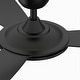 preview thumbnail 5 of 15, Fanimation GlideAire 52 inch Indoor/Outdoor Smart Ceiling Fan with Remote - Black