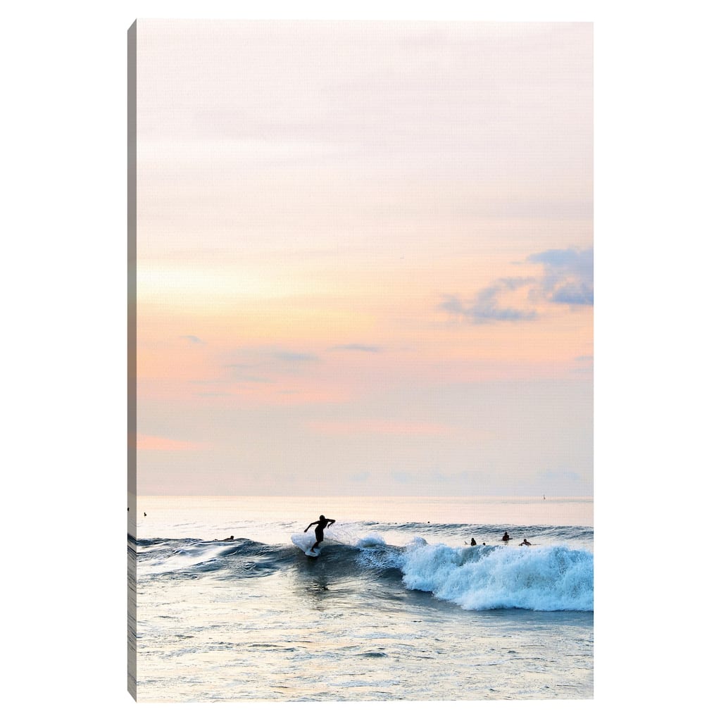 Sunset Surfer by Sisi and Seb Canvas Art Print