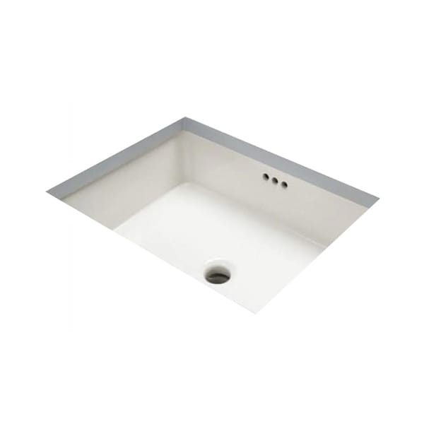 Miseno MNO1713RU 17-1/8" Undermount Bathroom Sink with Overflow - White