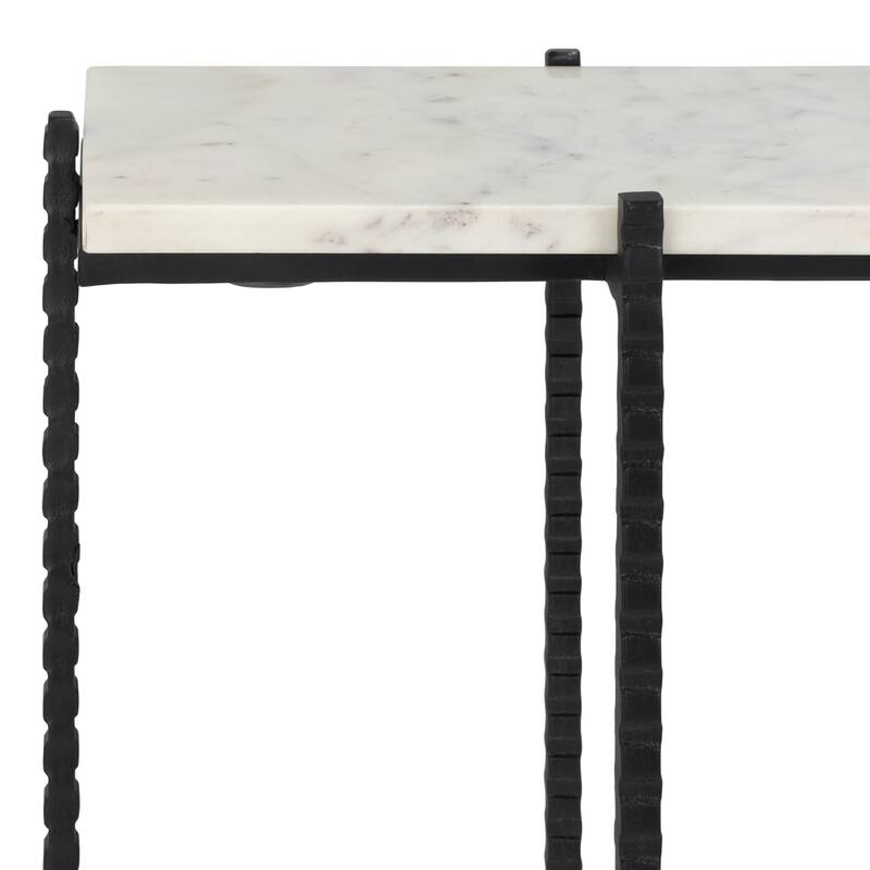 SAFAVIEH Home Cale Marble Console Table - 38"W x 8"D x 30"H