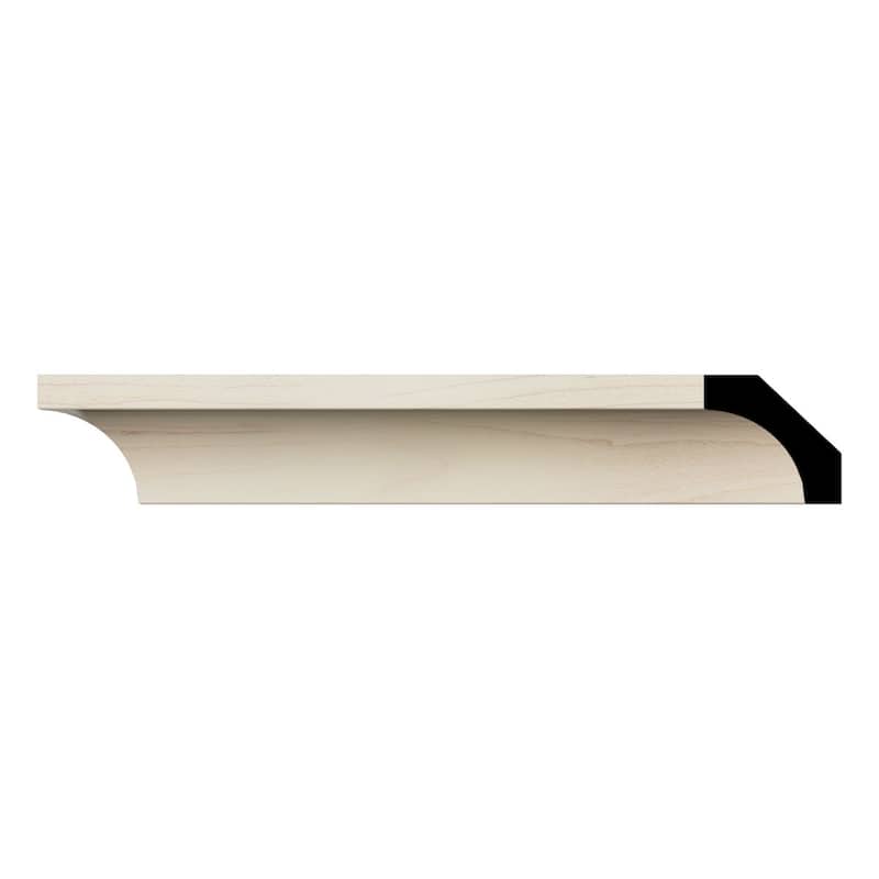 WM86 9/16-in D x 1-5/8-in W x 96-in L Americraft Solid Hardwood Stain Grade Cove Moulding - Maple