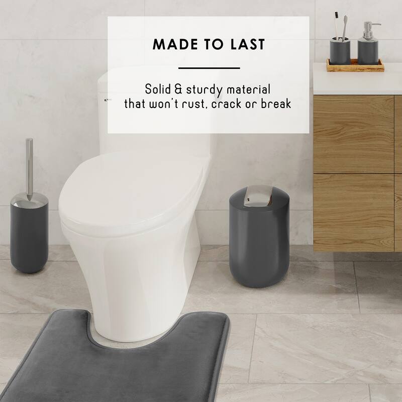 Clara Clark 23 Piece Complete Bathroom Accessories Kit With Shower Curtain and Rug Set