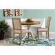 preview thumbnail 10 of 8, Josie Two-tone Round Solid Wood Pedestal Table