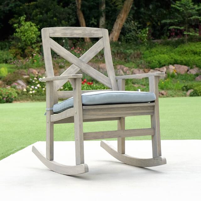Cambridge Casual West Lake Solid Mahogany Outdoor Rocking Chair