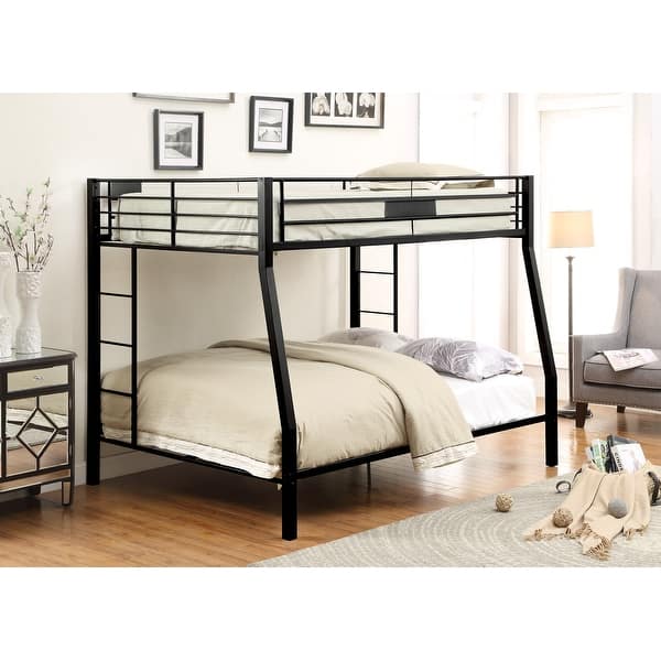 slide 2 of 5, Limbra Sandy Black Finish Full XL/Queen Bunk Bed Black