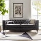 preview thumbnail 5 of 58, HULALA HOME Calymne 84" Modern Square Arms Sofa with Button-Tufted Back GREY