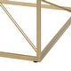 preview thumbnail 8 of 7, Taylan Glam Gold Coated 35-inch Steel and Glass Coffee Table by Furniture of America