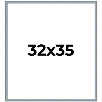 32x35 Frame Rustic Sky Blue Solid Wood Picture Frame | 0.75 Inch