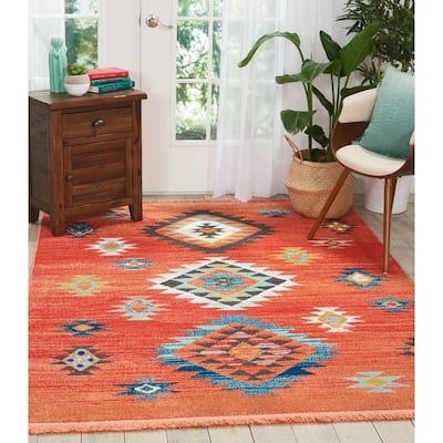 Nourison Tribal Decor Aztec Geometric Area Rug