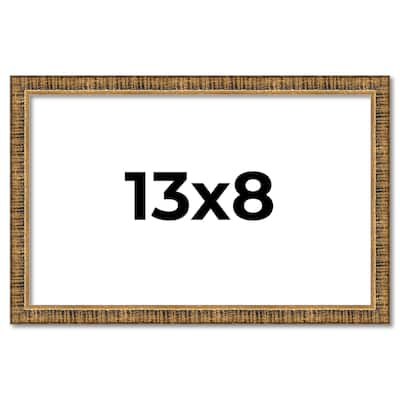13x8 Frame Gold Solid Wood Picture Frame - Complete Modern Photo Frame