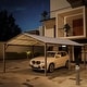 preview thumbnail 8 of 40, Outdoor Carport with Durable Galvanized Steel Roof , Multi-Functional Shelter, Carport for Cars, Boats, and Tractors 12' x 20'