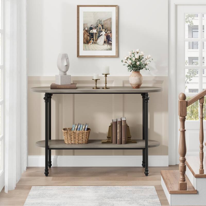 Farmhouse Entryway Table for Living Room, Hallway