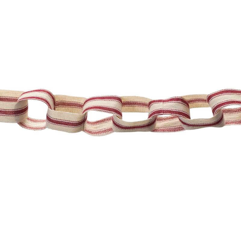 Fabric Chain Garland (Set of 2) - Cream