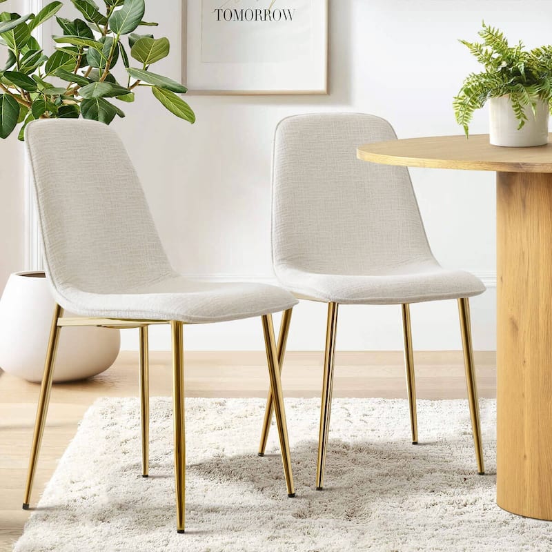 Upholstered Chenille Dining Chair(Set of 2)