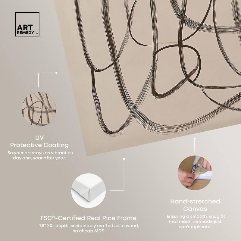 Unbroken Line II Canvas by Art Remedy, Gallery Wrapped