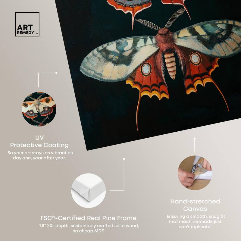 Void's Vivid Visitors Canvas by Art Remedy, Gallery Wrapped