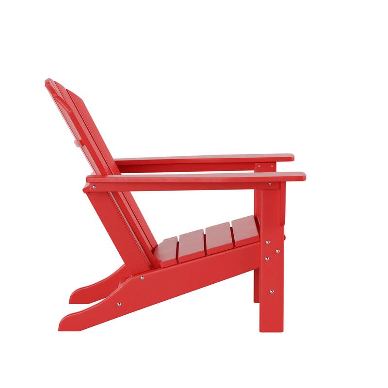Altura Outdoor 5-Piece Adirondack Chair With Square Coffee Table Conversation Set