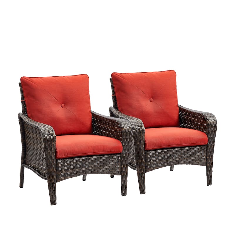 Pocassy 4-Piece Patio Wicker Sofa Set with Cushions