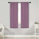 preview thumbnail 14 of 198, Superior Solid Machine Washable Room Darkening Curtains with Back Tabs, Set of 2 26" x 63" - Wisteria