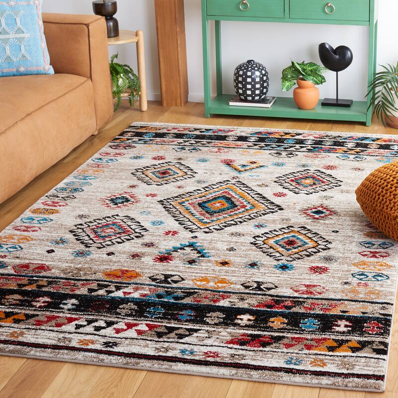 SAFAVIEH Vintage Hamadan Angie Rug - 8' x 10' - Ivory/Black