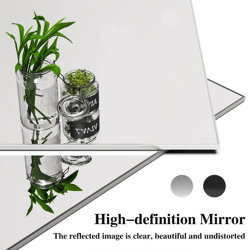 36X36" Oversized Modern Rectangle Bathroom Mirror