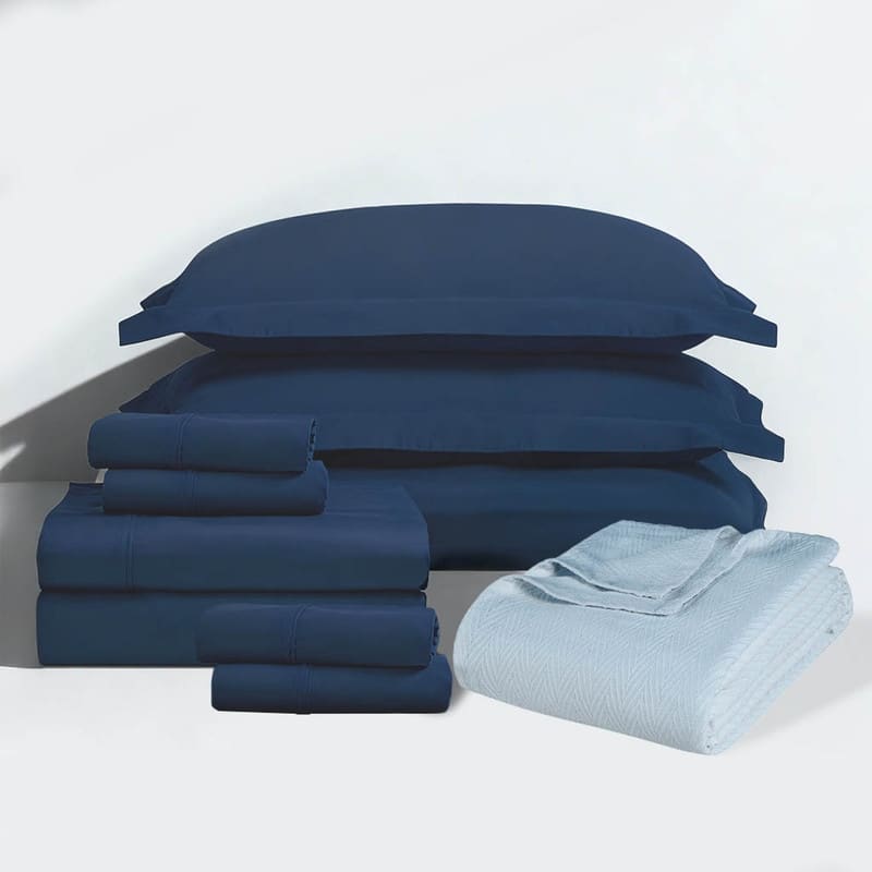 Superior LUX 10 PC Egyptian Cotton Premium Bundle
