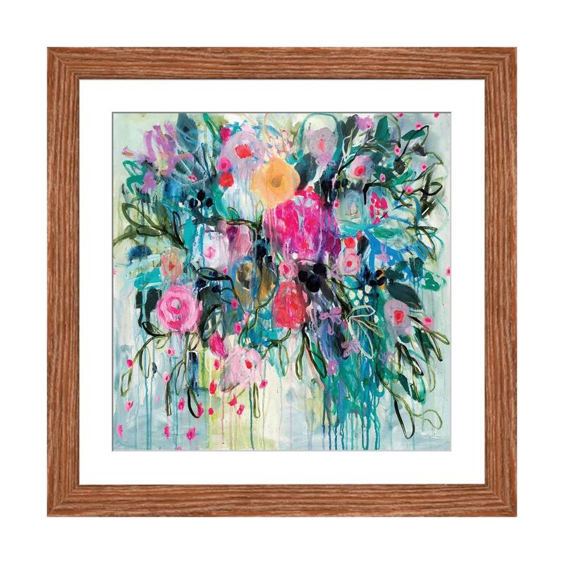 iCanvas "Born Botanical" by Carrie Schmitt - Walnut - 16x16x1