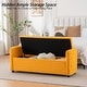 preview thumbnail 36 of 48, Storage Bench for Bedroom, 60" End of Bed Bench for King Size Bed Modern Upholstered Long Bench with Tufted Arm
